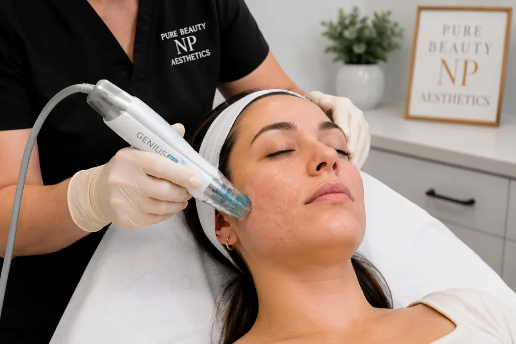 How Can RF Microneedling Help Acne Scars at PureBeautyNP Aesthetics in Tiverton, RI?